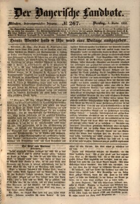 Der Bayerische Landbote Dienstag 3. September 1850