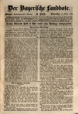 Der Bayerische Landbote Donnerstag 19. September 1850