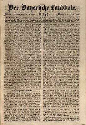 Der Bayerische Landbote Montag 23. September 1850