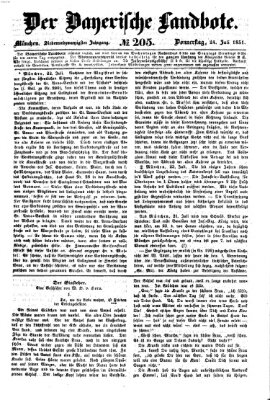 Der Bayerische Landbote Donnerstag 24. Juli 1851