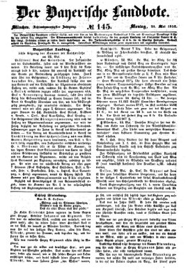 Der Bayerische Landbote Montag 24. Mai 1852