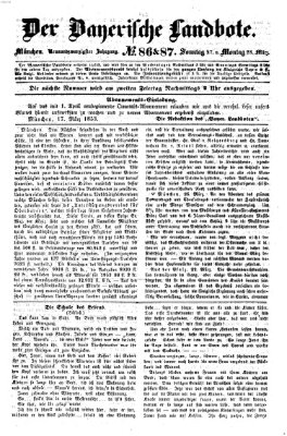 Der Bayerische Landbote Sonntag 27. März 1853