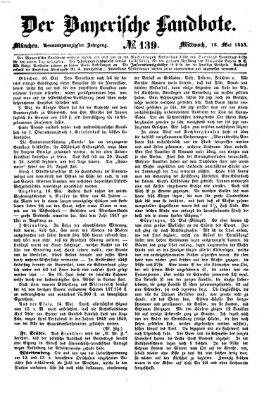 Der Bayerische Landbote Mittwoch 18. Mai 1853