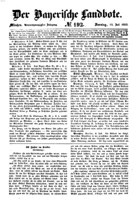 Der Bayerische Landbote Sonntag 10. Juli 1853