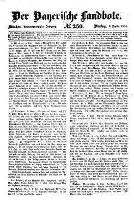 Der Bayerische Landbote Dienstag 6. September 1853
