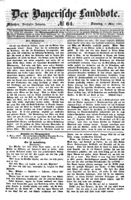 Der Bayerische Landbote Sonntag 5. März 1854