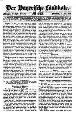 Der Bayerische Landbote Mittwoch 24. Mai 1854