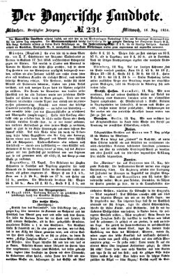 Der Bayerische Landbote Mittwoch 16. August 1854