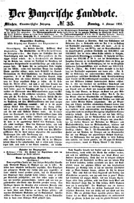 Der Bayerische Landbote Sonntag 4. Februar 1855