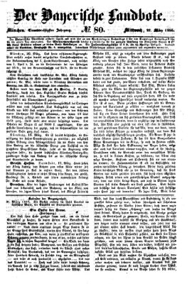 Der Bayerische Landbote Mittwoch 21. März 1855