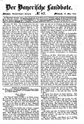 Der Bayerische Landbote Mittwoch 28. März 1855
