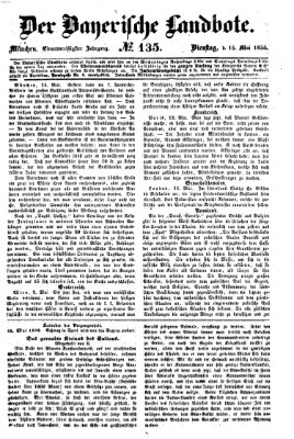 Der Bayerische Landbote Dienstag 15. Mai 1855