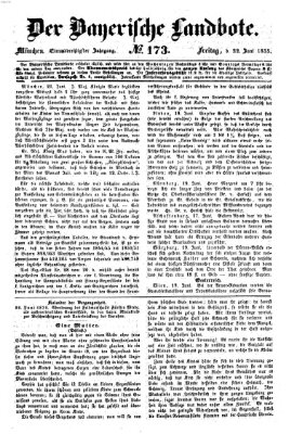 Der Bayerische Landbote Freitag 22. Juni 1855
