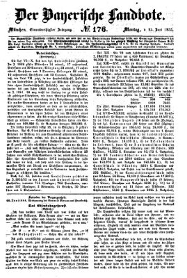Der Bayerische Landbote Montag 25. Juni 1855