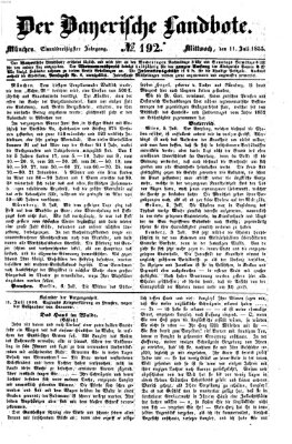 Der Bayerische Landbote Mittwoch 11. Juli 1855