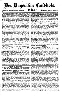 Der Bayerische Landbote Mittwoch 18. Juli 1855