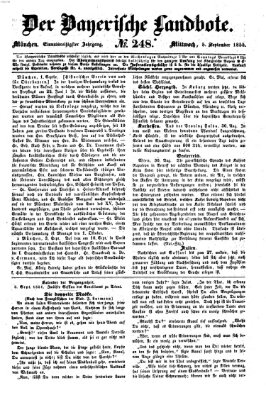 Der Bayerische Landbote Mittwoch 5. September 1855
