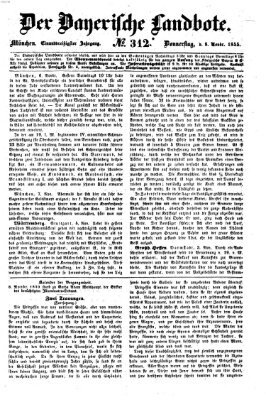 Der Bayerische Landbote Donnerstag 8. November 1855