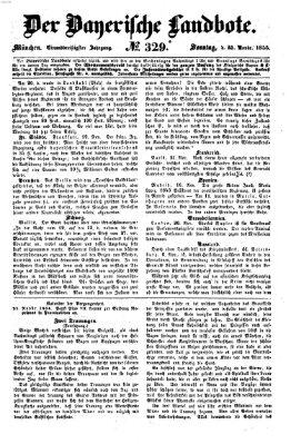 Der Bayerische Landbote Sonntag 25. November 1855
