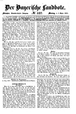 Der Bayerische Landbote Montag 3. Dezember 1855
