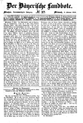Der Bayerische Landbote Mittwoch 6. Februar 1856