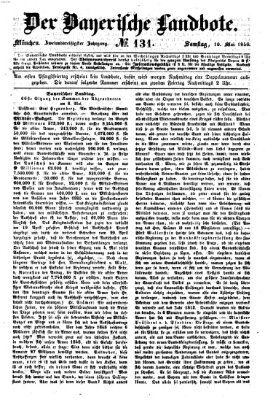 Der Bayerische Landbote Samstag 10. Mai 1856
