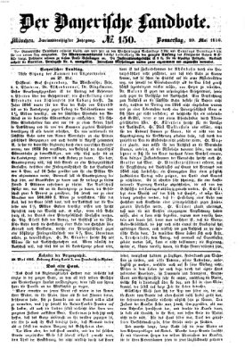 Der Bayerische Landbote Donnerstag 29. Mai 1856