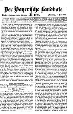 Der Bayerische Landbote Sonntag 6. Juli 1856