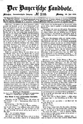 Der Bayerische Landbote Montag 28. Juli 1856