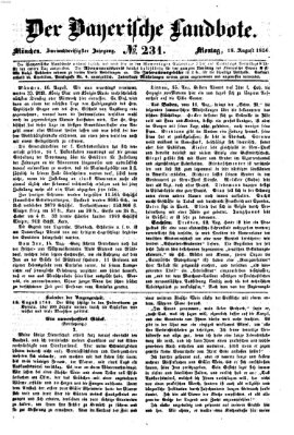 Der Bayerische Landbote Montag 18. August 1856