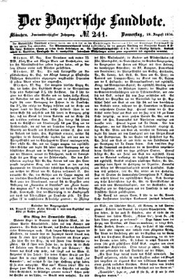 Der Bayerische Landbote Donnerstag 28. August 1856