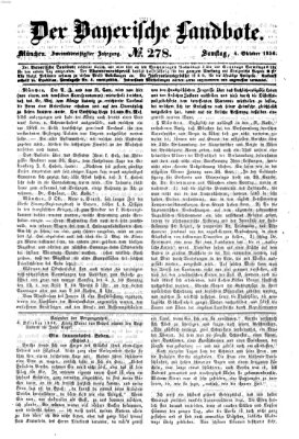 Der Bayerische Landbote Samstag 4. Oktober 1856