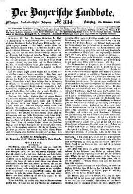 Der Bayerische Landbote Samstag 29. November 1856