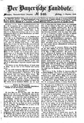 Der Bayerische Landbote Freitag 5. Dezember 1856