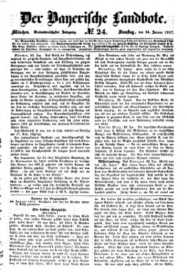 Der Bayerische Landbote Samstag 24. Januar 1857