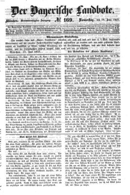 Der Bayerische Landbote Donnerstag 18. Juni 1857