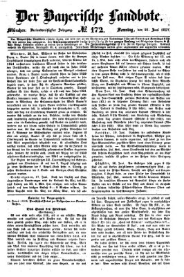Der Bayerische Landbote Sonntag 21. Juni 1857
