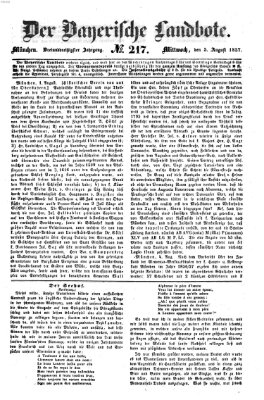 Der Bayerische Landbote Mittwoch 5. August 1857