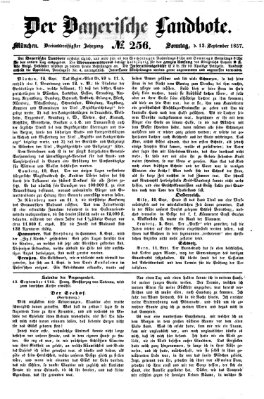 Der Bayerische Landbote Sonntag 13. September 1857