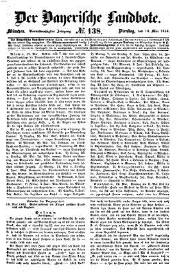 Der Bayerische Landbote Dienstag 18. Mai 1858
