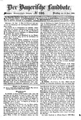 Der Bayerische Landbote Dienstag 15. Juni 1858