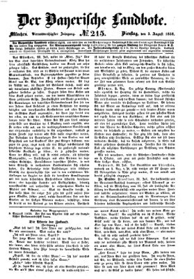 Der Bayerische Landbote Dienstag 3. August 1858