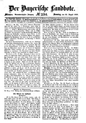 Der Bayerische Landbote Sonntag 22. August 1858