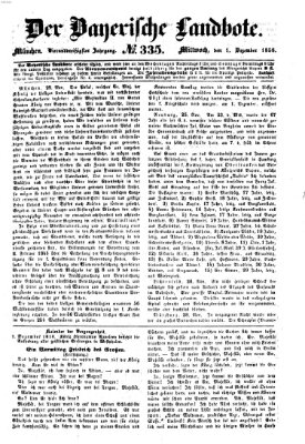 Der Bayerische Landbote Mittwoch 1. Dezember 1858
