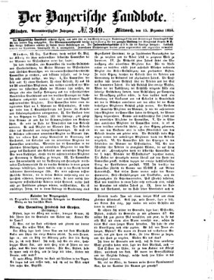 Der Bayerische Landbote Mittwoch 15. Dezember 1858