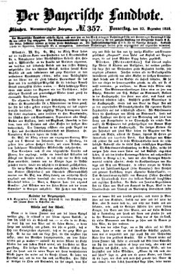 Der Bayerische Landbote Donnerstag 23. Dezember 1858
