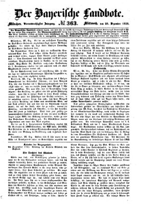 Der Bayerische Landbote Mittwoch 29. Dezember 1858