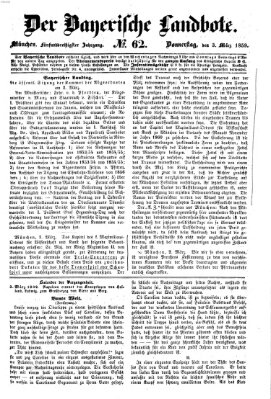 Der Bayerische Landbote Donnerstag 3. März 1859
