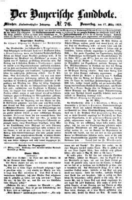 Der Bayerische Landbote Donnerstag 17. März 1859