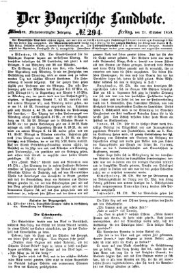 Der Bayerische Landbote Freitag 21. Oktober 1859